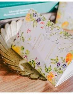 Libreta Passport Rainbow and Birds (con Gold Foil) | Meow Illustration
