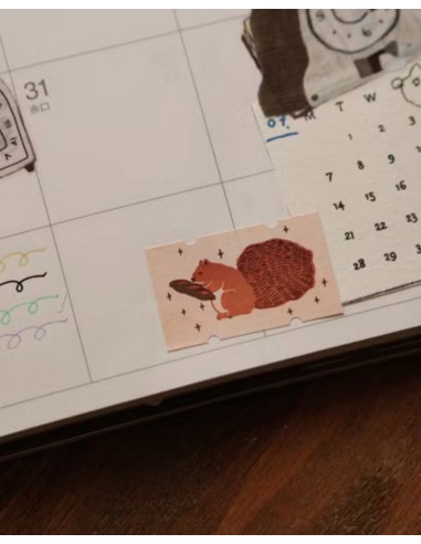 Squirrel and Bread Label Sticker | Ivy Snow
