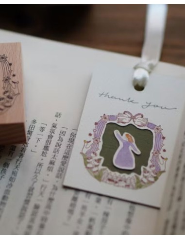 Sello de madera Swan Theater | Ivy Snow