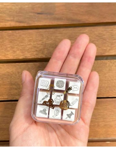 Set de Sellos mini de madera Kurasinokoto (9 piezas) | Beverly