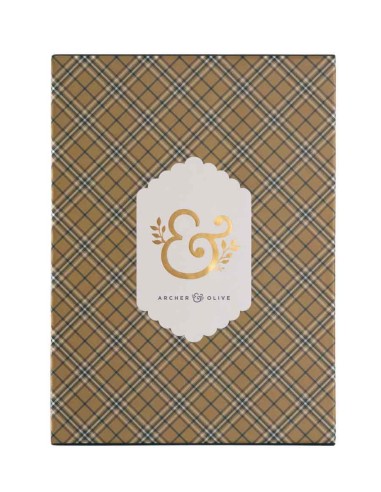 Libreta A5 Chrysanthemum [Hojas en Blanco Liso] | Archer & Olive