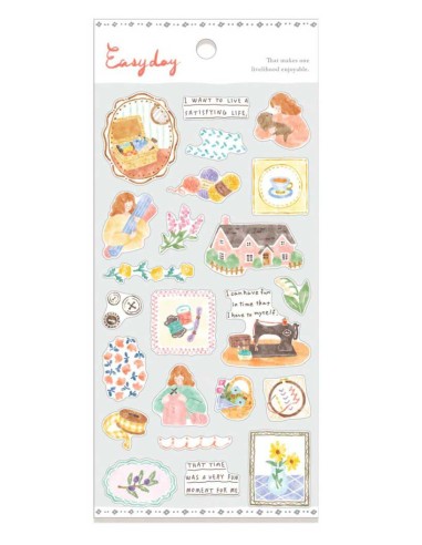Sewing - Easy day Stickers | Mind Wave