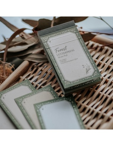 Forest Letterpress Memo Pad | Meow Illustration