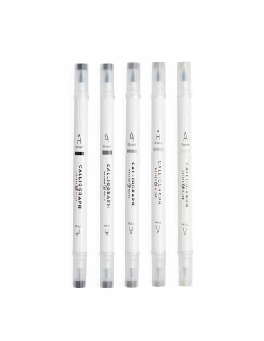 Grayscale Calliograph Pens| Archer & Olive
