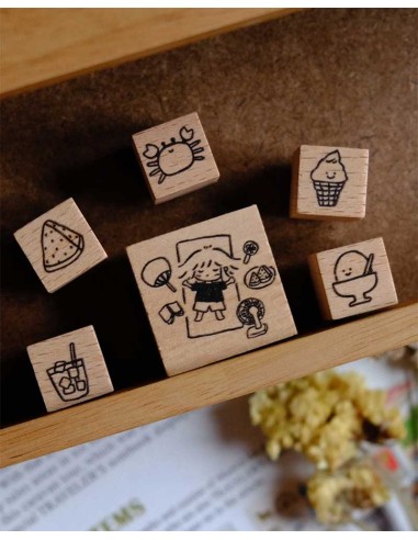 Summer '24 Collection Wood Stamp Set | Eileen Tai