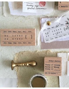 Sello de madera Today's Weather [Minimalist Collection] Wood Stamp | Eileen Tai