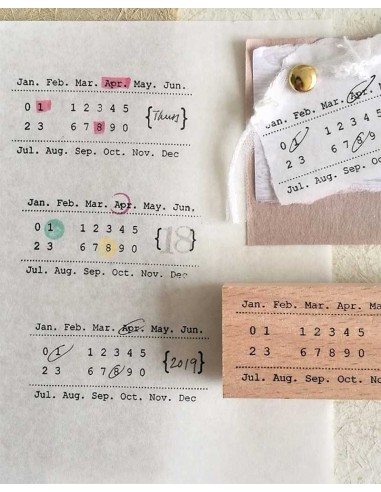 The Calendar [Minimalist Collection] Wood Stamp | Eileen Tai