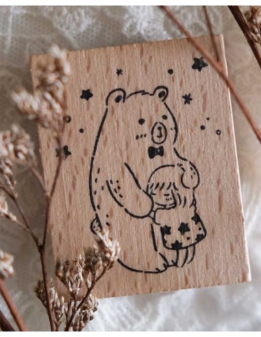 Starry Sky [Bear Hugs Collection] Wood Stamp | Eileen Tai
