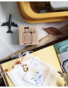Adventure Begins [Mini Girls Travel] Wood Stamp | Eileen Tai