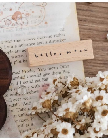 Hello, moon words [Hello, moon Collection] Wood Stamp | Eileen Tai