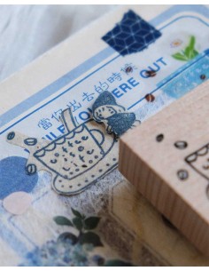 Coffee is Life [Simple Happiness Collection] Wood Stamp | Eileen Tai