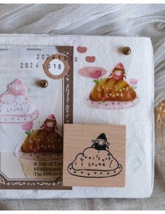 Croissant Lover [Simple Happiness Collection] Wood Stamp | Eileen Tai