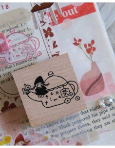 Tea Lover [Simple Happiness Collection] Wood Stamp | Eileen Tai
