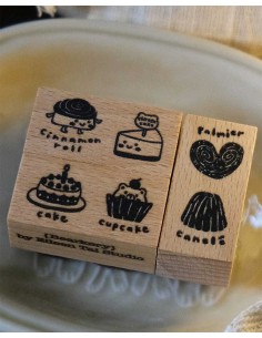 Set C [Bearkery Collection] Wood Stamp Set | Eileen Tai