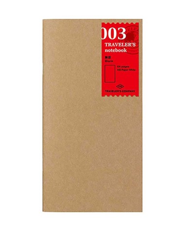 TN Regular 003 Refill Blank Notebook | Traveler's Company