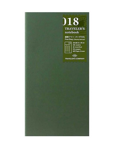Libreta Free Diary (Semana Vertical) TN Regular 018 | Traveler's Company
