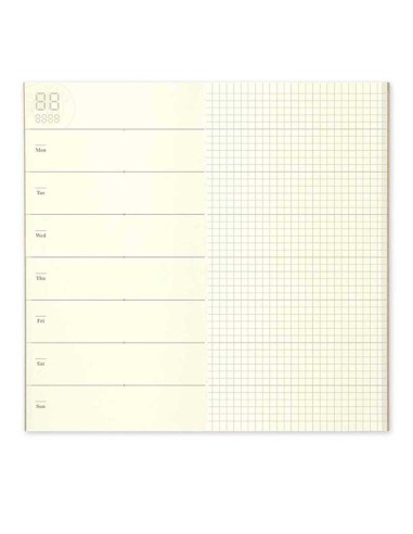 TN Regular 019 Refill Free Diary (Weekly + Grid) | Traveler's Company