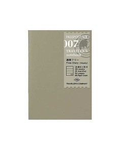 TN Passport 007 Refill Free Diary (Weekly) | Traveler's Company