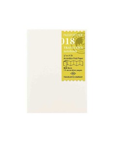 TN Passport 018 Refill Accordion Fold Paper | Traveler's Company