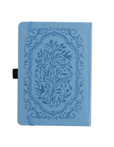 Songbird In Blue Pocket Dot Grid Notebook | Archer & Olive