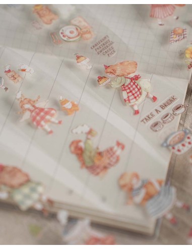 PET tape (Brillo) Forest Party (Pre-cortado) | Sho Little Happiness