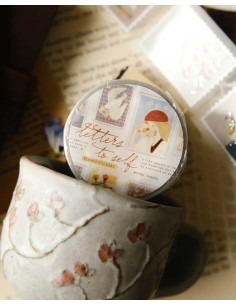PET tape (Mate - Foil Plateado) Letters to Self (Pre-cortado) | Teayou