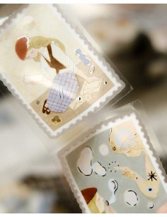 Bucle PET tape (Mate - Foil Plateado) Letters to Self (Pre-cortado) | Teayou
