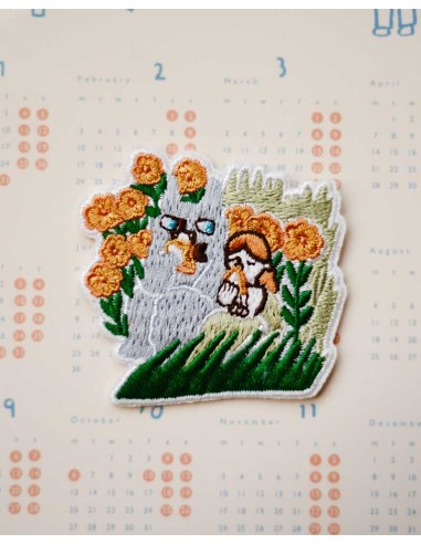 Picnic [Neko Boyfriend] Embroidery Clip | Teayou