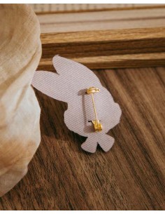 Clip bordado Gray Bunny | wwiinngg