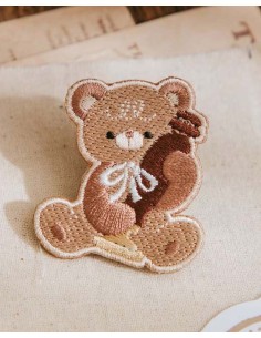 Clip bordado Teddy with Stamp | wwiinngg