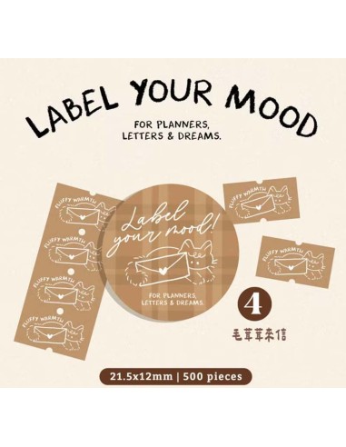 Fluffy's Letter Label Sticker | wwiinngg
