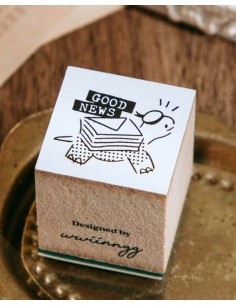 Sello de madera Good News from Turtle | wwiinngg