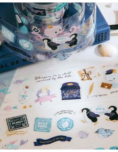 Loop PET tape [Glossy] Bubble Office [Kiss-cut] | wwiinngg