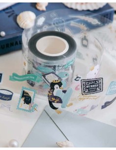 Bucle PET tape [Brillo] Bubble Office [Ilustraciones Pre-cortadas] | wwiinngg