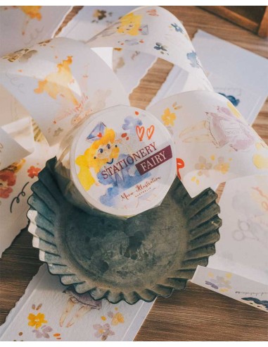 Washi tape Stationery Fairy | Meow Illustration