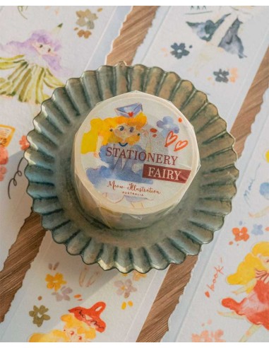 Washi tape Stationery Fairy | Meow Illustration
