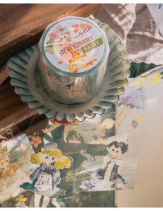 Bucle PET tape [Brillo Iridiscente] Stationery Fairy | Meow Illustration