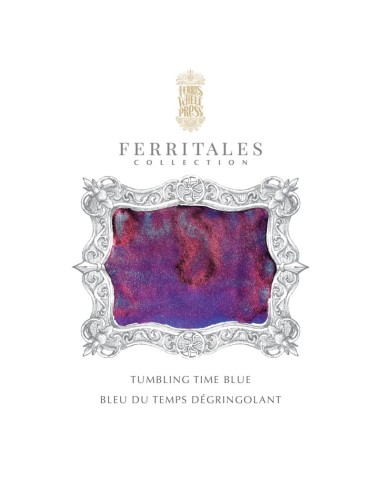 FerriTales | Down the Rabbit Hole - Tumbling Time Blue | Ferris Wheel Press