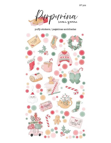 Purpurina Puffy Stickers | Sami Garra