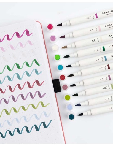 Snow & Stillness Calliograph Pens| Archer & Olive