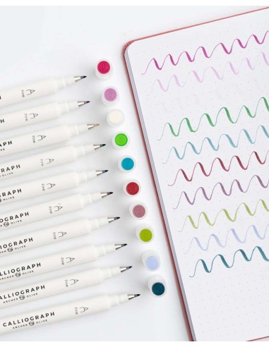 Snow & Stillness Calliograph Pens| Archer & Olive