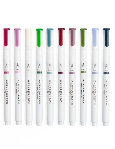 Snow & Stillness Acrylograph Pens 0.7mm | Archer & Olive
