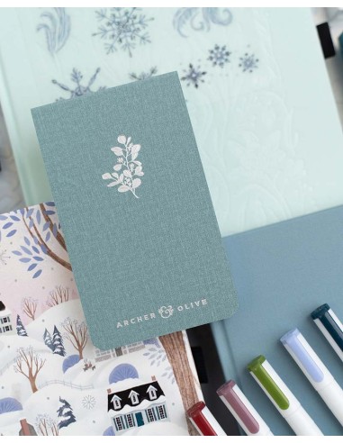 Bloc de notas Snow & Stillness [Puntitos] | Archer & Olive