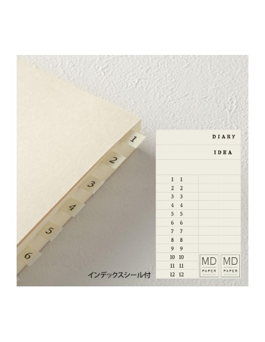 MD Notebook Journal A5 Codex 1Day 1Page [Hojas en blanco liso]) | Midori