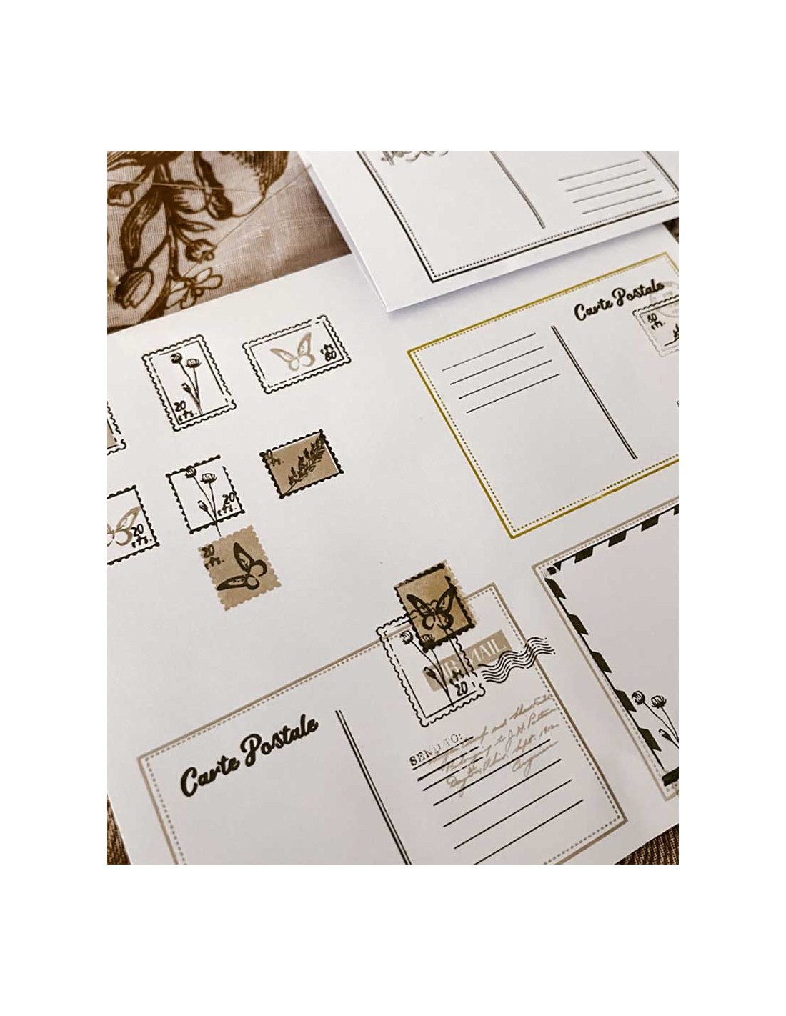 Carta Postal Stamp Set [Posdata] | My Lovely Journal