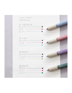 Smooth 3-Color Pen 0.38 02 Pink | Iconic