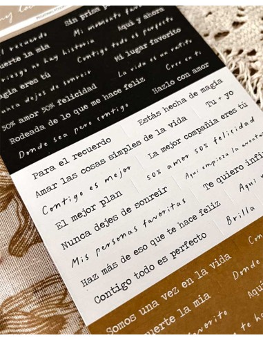 Pegatinas Frases [Posdata] | My Lovely Journal