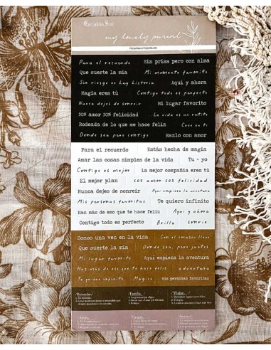 Pegatinas Frases [Posdata] | My Lovely Journal
