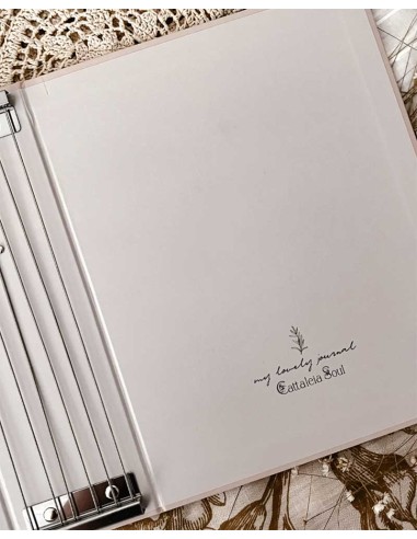 Cream Binder for Refills 19cm x 23cm Notebooks [Posdata] | My Lovely Journal