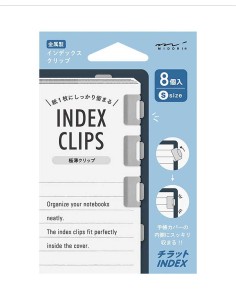 Marcapáginas Index Clip Chiratto Silver [S] | Midori